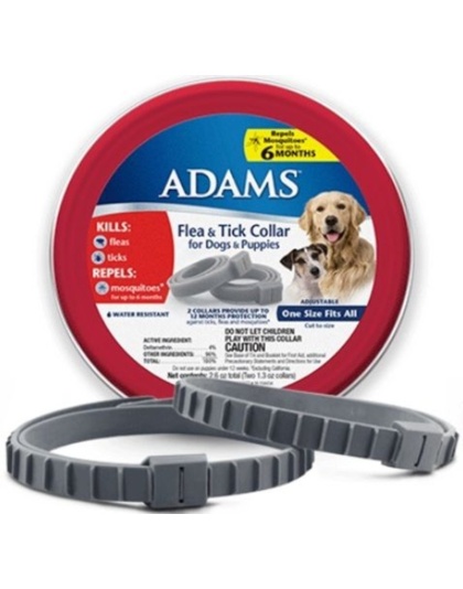 Adams Flea & Tick Collar for Dogs & Puppies - 2 Count