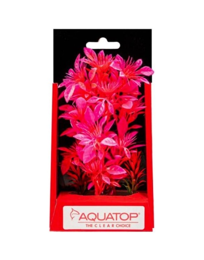 Aquatop Vibrant Garden Aquarium Plant Pink - 6" tall