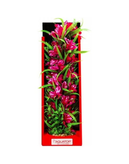 Aquatop Vibrant Passion Aquarium Plant Rose - 16" tall