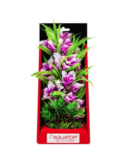 Aquatop Vibrant Garden Aquarium Plant Violet - 10" tall