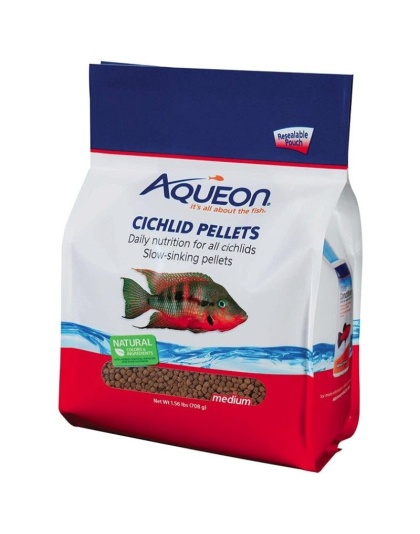 Aqueon Medium Cichlid Food Pellets - 25 oz