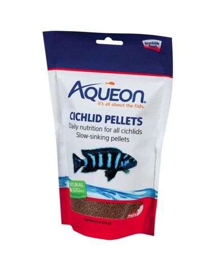 Aqueon Mini Cichlid Food Pellets - 8.5 oz