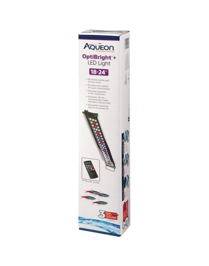 Aqueon OptiBright Plus LED Aquarium Light Fixture - 18"-24" Fixture