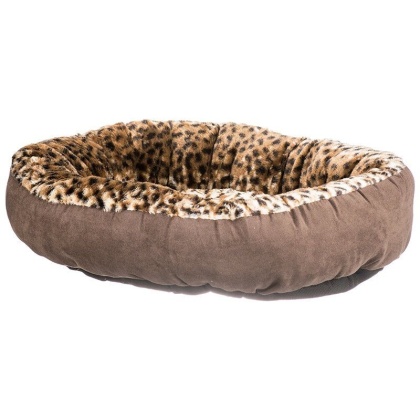 Aspen Pet Round Pet Bedding - Animal Print - 18" Diameter