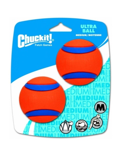 Chuckit Ultra Balls - Medium - 2 Count - (2.25" Diameter)