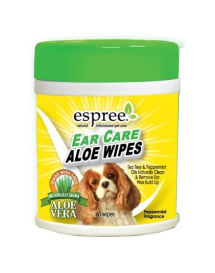 Espree Ear Care Aloe Wipes - 60 Count