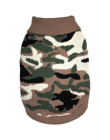 Fashion Pet Camouflage Sweater for Dogs - Medium