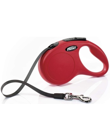 Flexi Classic Red Retractable Dog Leash - Small 16' Long