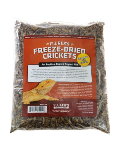 Flukers Freeze-Dried Crickets - 1 lb