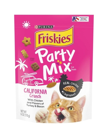 Friskies Party Mix Crunch Treats California Crunch - 6 oz