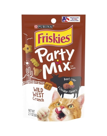 Friskies Party Mix Wild West Crunchy Cat Treats - 2 oz