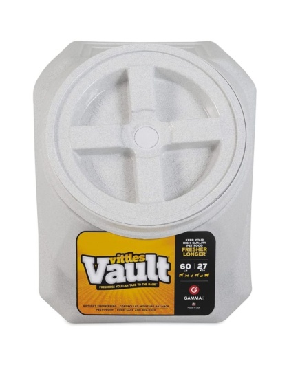 Vittles Vault Airtight Pet Food Container - Stackable - 60 lbs Capacity