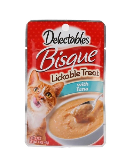 Hartz Delectables Bisque Lickable Cat Treats - Tuna - 1.4 oz