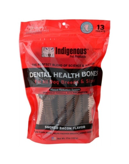 Indigenous Dental Health Bones - Smoked Bacon Flavor - 13 Count