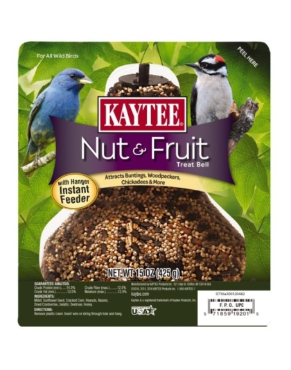 Kaytee Nut & Fruit Treat Bell - 15 oz