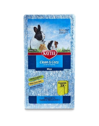 Kaytee Clean & Cozy Small Pet Bedding - Blue - 500 Cubic Inches