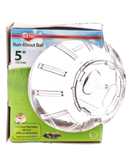 Kaytee Run-About Ball - Clear - Mini (5" Diameter)