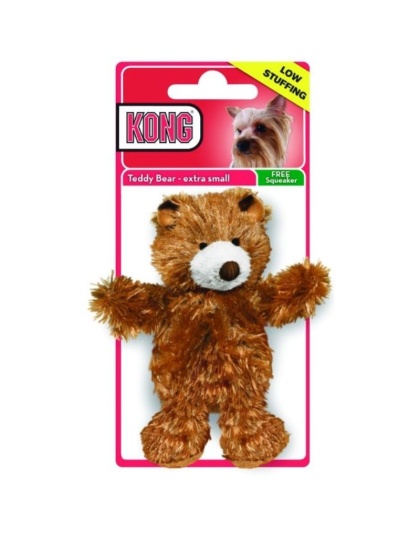 KONG Plush Teddy Bear Dog Toy - Medium