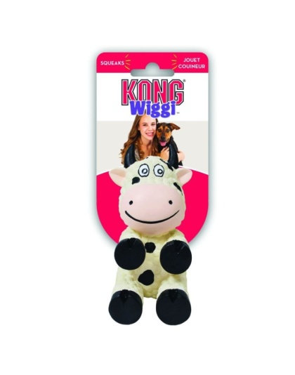 KONG Wiggi Cow Dog Toy - Small - 1 Pack