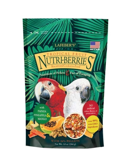 Lafeber Tropical Fruit Nutri-Berries Macaw & Cockatoo Food - 10 oz