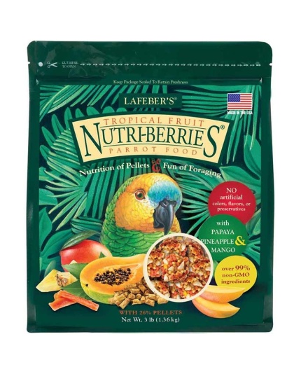 Lafeber Tropical Fruit Nutri-Berries Parrot Food - 3 lbs