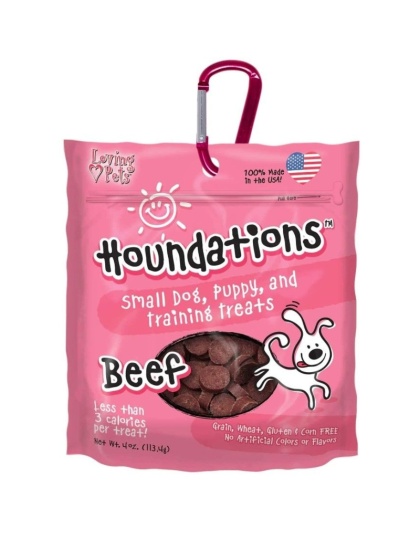 Loving Pets Houndations Training Treats - Beef - 4 oz