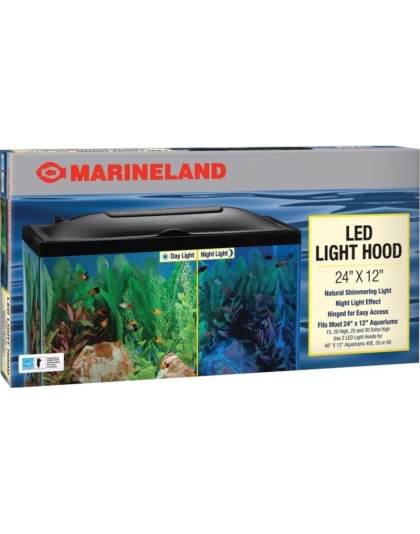 Marineland LED Aquarium Light Hood - 24" Long x 12" Wide