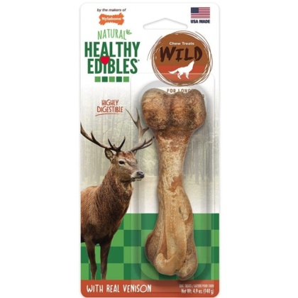 Nylabone Healthy Edibles Wild Chew Bone - Venison - Large - 1 Pack