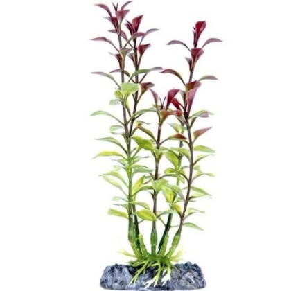 Penn Plax Sinkers Blooming Ludwigia Aquarium Plant Red - 13" tall