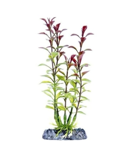 Penn Plax Sinkers Blooming Ludwigia Aquarium Plant Red - 13" tall