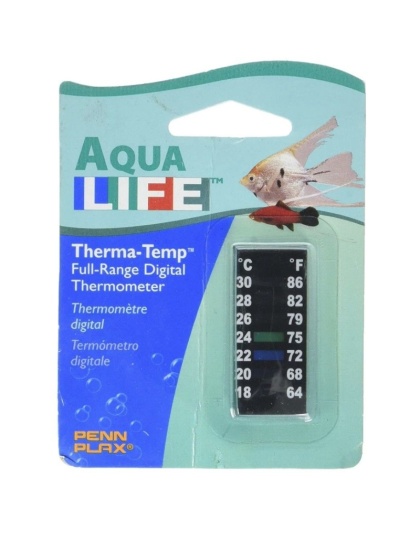 Penn Plax Digital Thermometer Small Strip 2" - 1 count