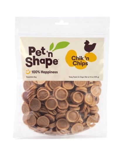 Pet 'n Shape Chik 'n Chips Dog Treats - 16 oz