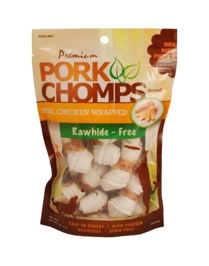 Pork Chomps Real Chicken Wrapped Knotz - Mini - 12 count