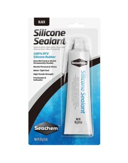 Seachem Silicone Sealant Black - 3 oz