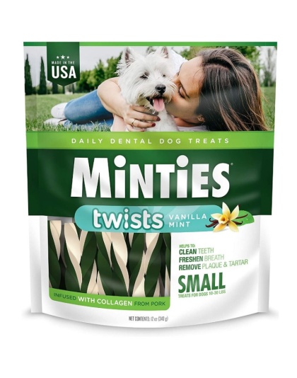 Sergeants Minties Twists Dental Treats Small - 12 oz