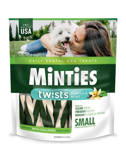 Sergeants Minties Twists Dental Treats Small - 24 oz