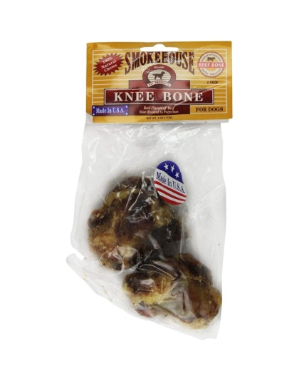 Smokehouse Knee Bone Natural Dog Treat - 2 count