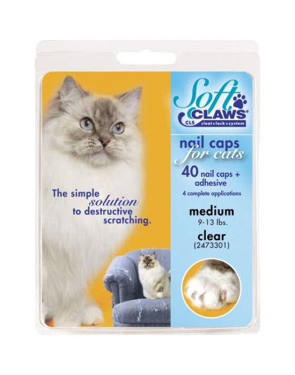 Soft Claws Nail Caps for Cats Clear - Medium