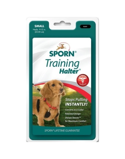 Sporn Original Training Halter for Dogs - Black - Small