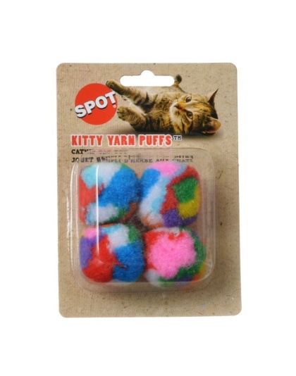 Spot Spotnips Yarn Puffballs Cat Toys - 4 Pack