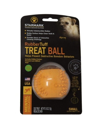 Starmark RubberTuff Treat Ball Small - 1 count