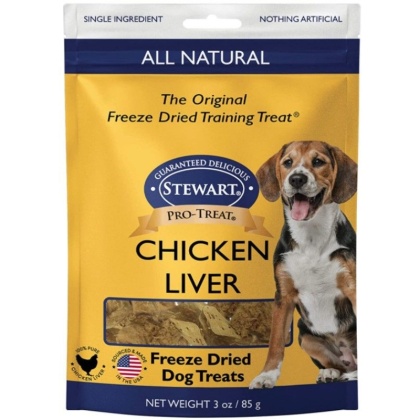 Stewart?Freeze Dried Chicken Liver Treats Resealable Pouch - 3 oz