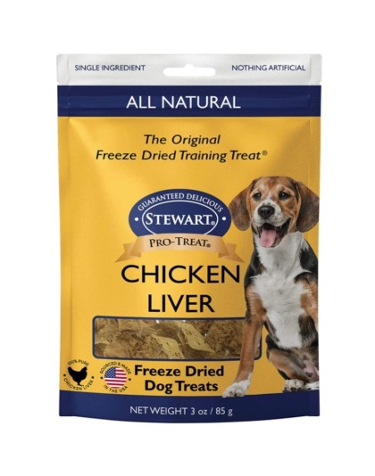 Stewart?Freeze Dried Chicken Liver Treats Resealable Pouch - 3 oz