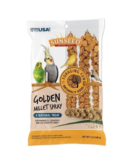 Sunseed Golden Millet Spray Natural Bird Treat - 7 oz