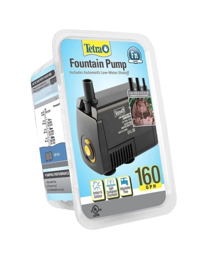 Tetra Pond Statuary Pump with Auto Shut-Off - 160 GPH