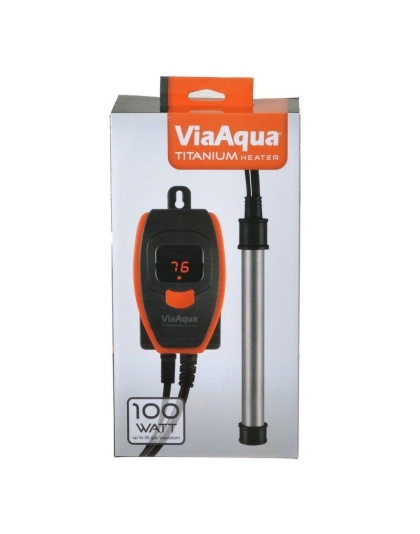 Via Aqua Titanium Heater - 100 Watt - (25 Gallons)