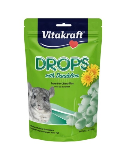 Vitakraft Drops with Dandelion for Chinchillas - 5.3 oz