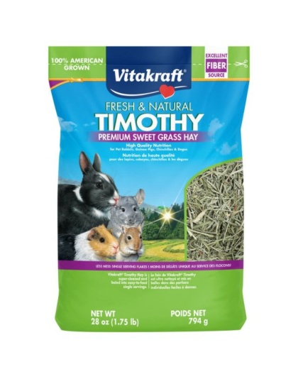 Vitakraft Fresh & Natural Timothy Premium Sweet Grass Hay - 28 oz