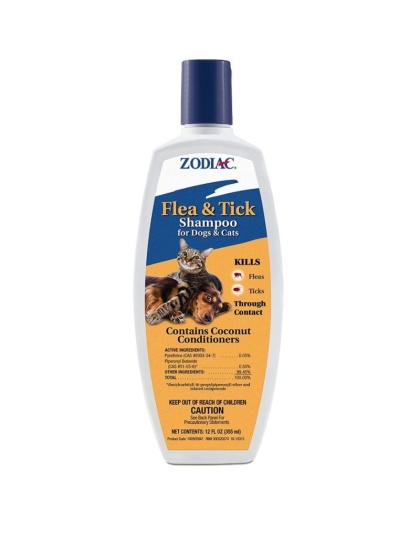 Zodiac Flea & Tick Shampoo For Dogs & Cats - 12 oz