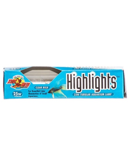 Zoo Med Highlights Aquarium Lamp - Clear - 25 Watts